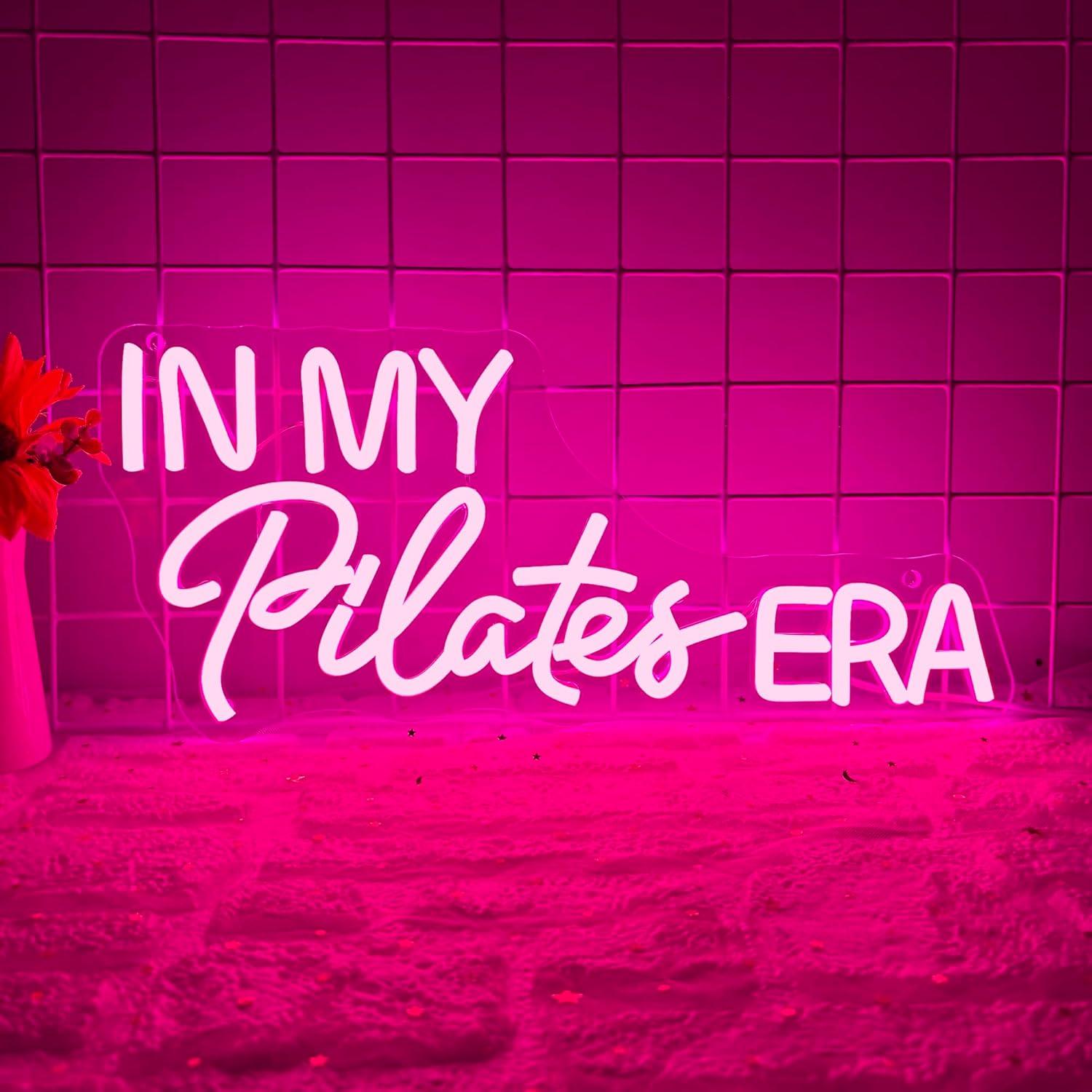 Home Gym Neon Sign - In My Pilates Era Neon Sign
