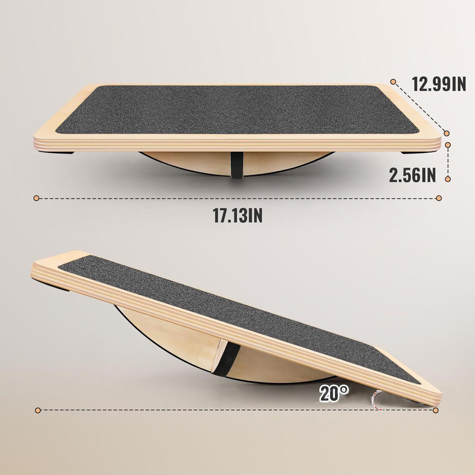 Home Gym Practice - Wooden Balance Board Calf Stretcher Men