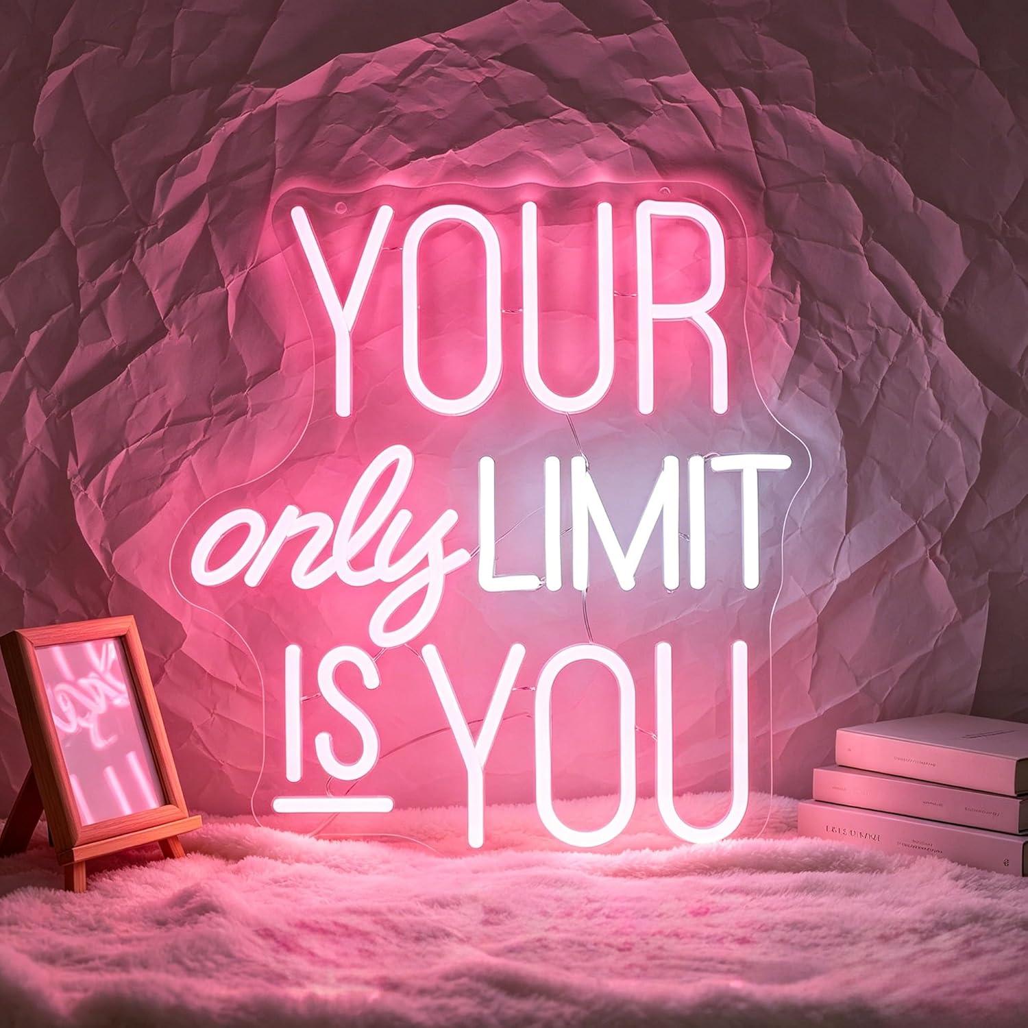 Your Only Limit Is You Neon Si - Home Gym Neon Sign review and price