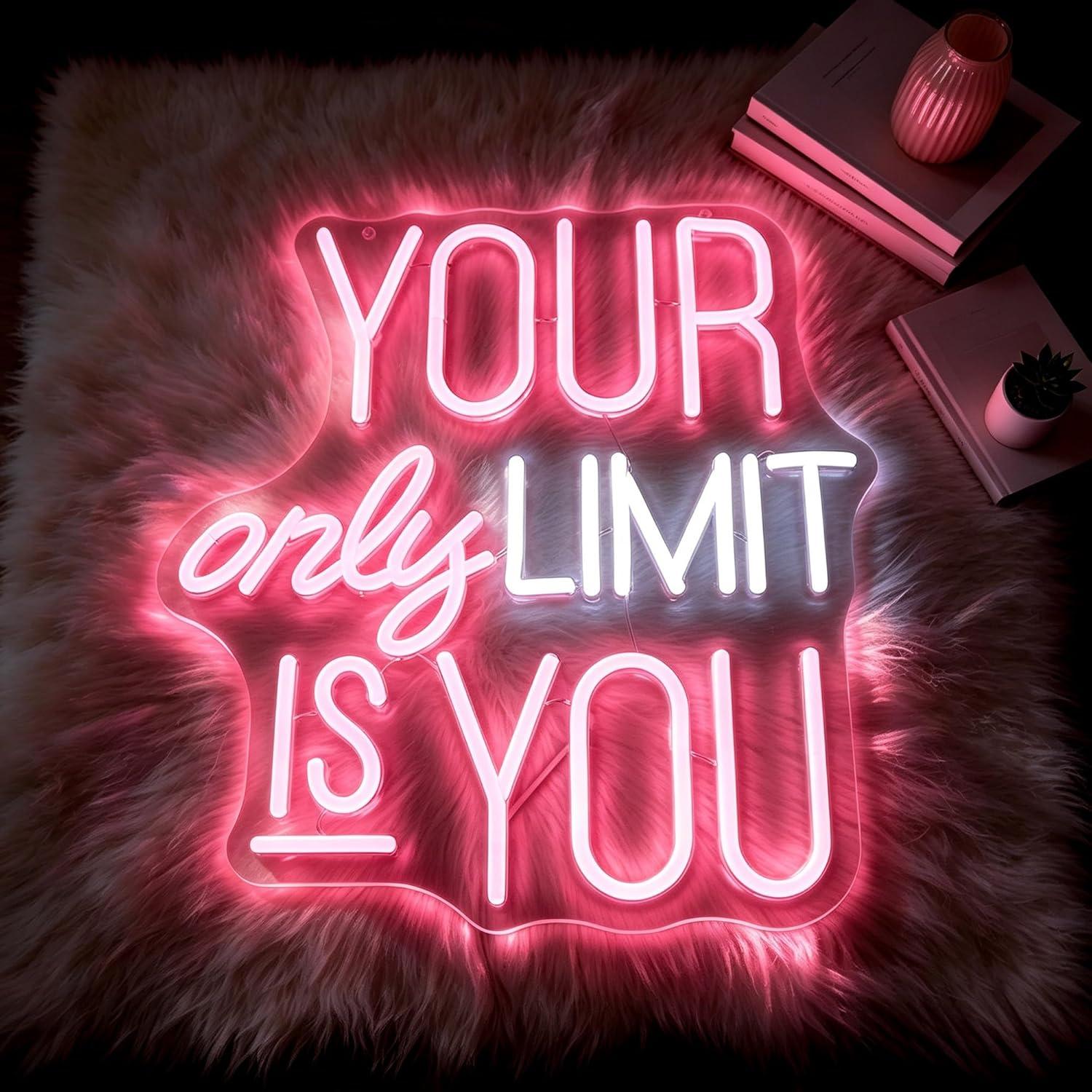 Your Only Limit Is You Neon Si - Home Gym Neon Sign review and price