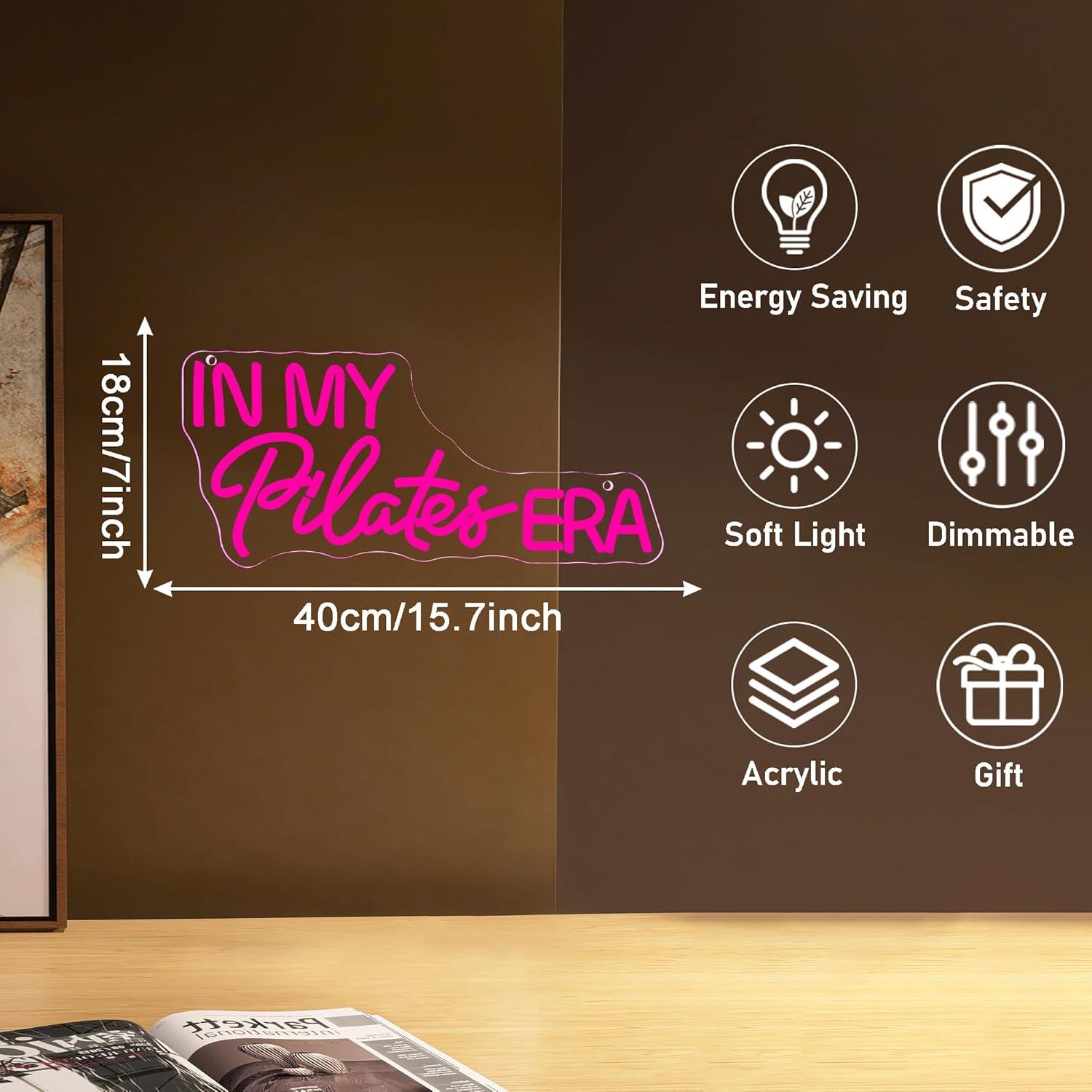 In My Pilates Era Neon Sign Di - Home Gym Neon Sign review and price