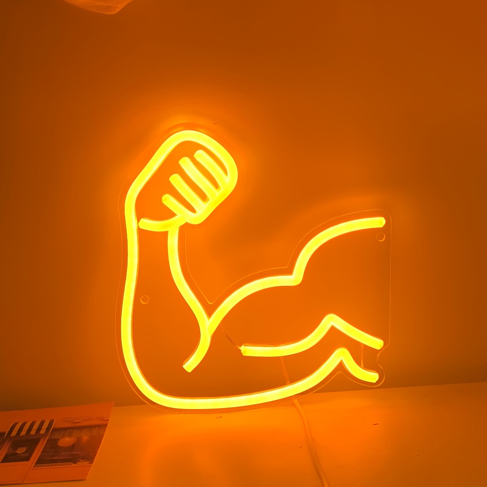 Fitness Motivation Light - Mus - Home Gym Neon Sign review and price