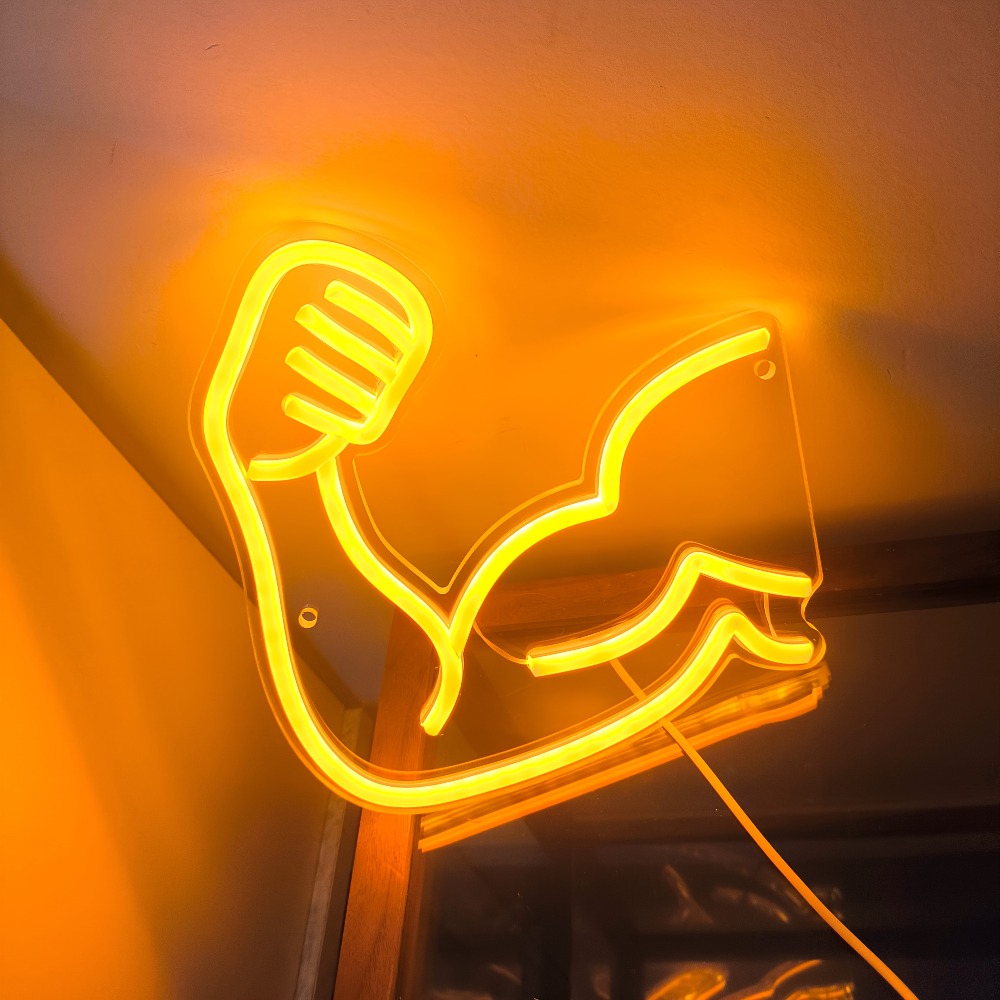 Fitness Motivation Light - Mus - Home Gym Neon Sign review and price