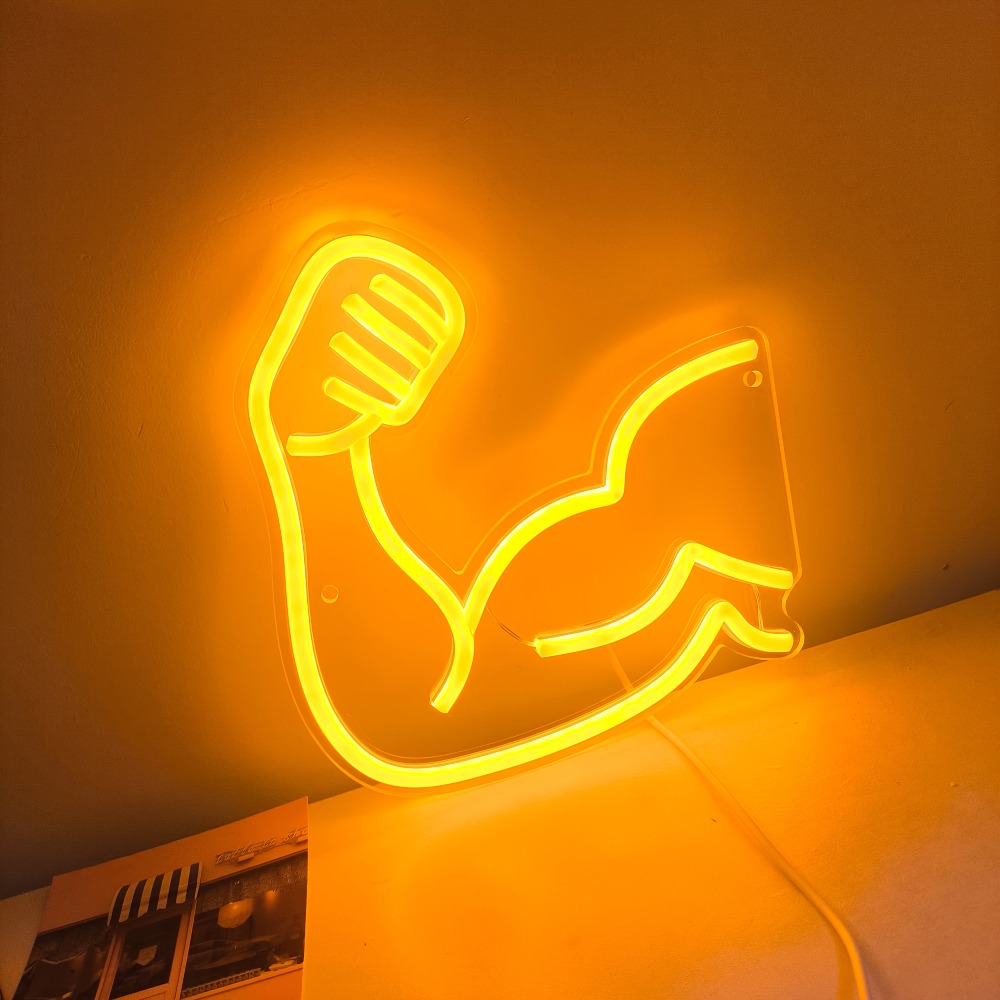Fitness Motivation Light - Mus - Home Gym Neon Sign review and price