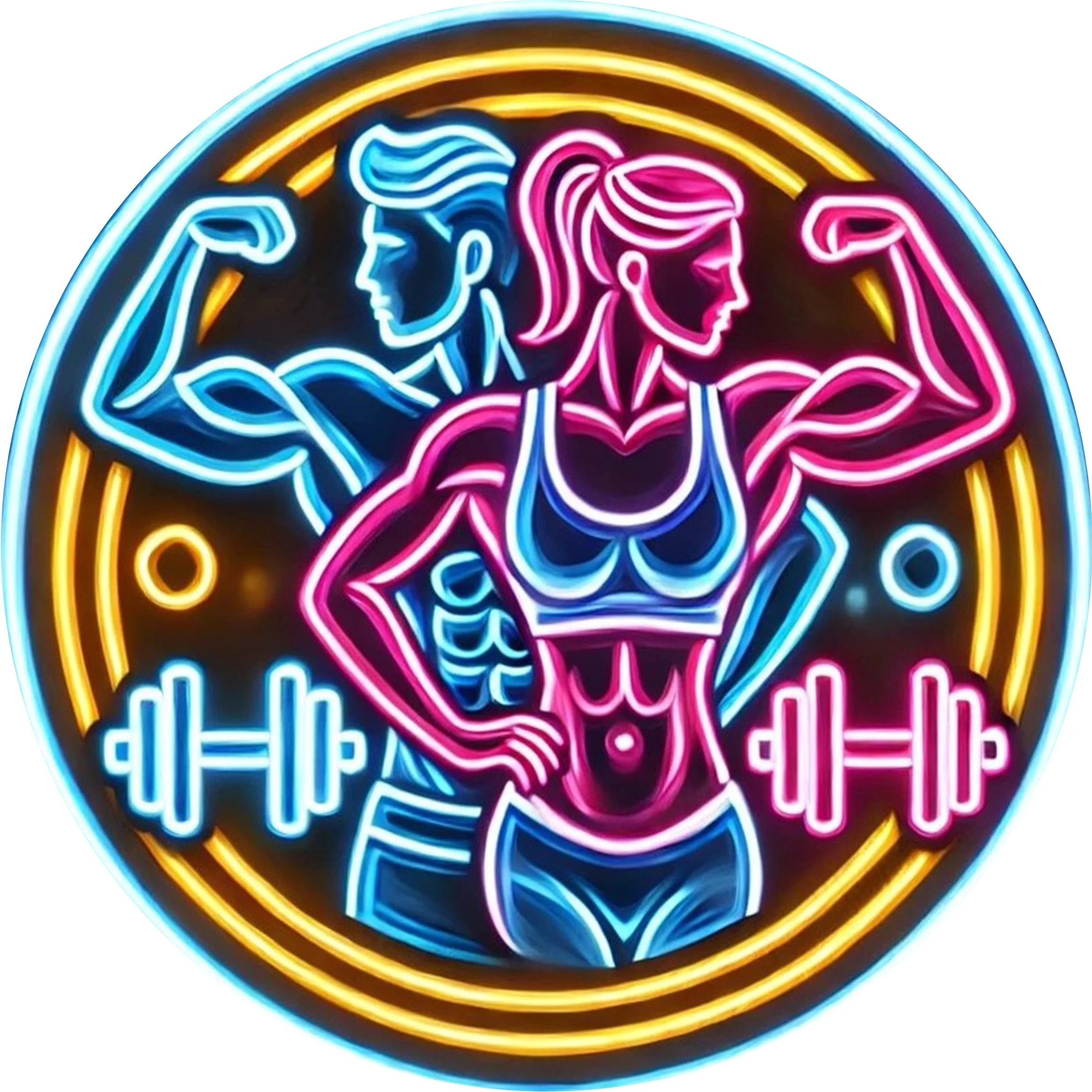 2D Metal Sign Fitness Gym Neon - Home Gym Neon Sign review and price